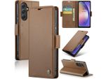 Custodia Galaxy A54, Custodia In Pelle Con Funzione Stand Per Samsung Galaxy A54 Marrone