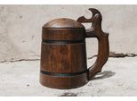 Un Bellissimo Boccale Da Birra In Legno Con Coperchio Di , 22 Oz/ 0,7 L | Boccale Tradizionale| Vecchio Boccale Da Birra|Birra Vichinga