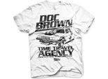 Maglietta Doc Brown Time Travel Agency - X-Large - Bianco