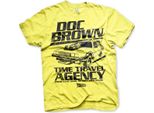 Maglietta Doc Brown Time Travel Agency - X-Large - Giallo