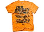Maglietta Doc Brown Time Travel Agency - X-Large - Arancione