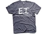 Maglietta E.T. Extra-Terrestrial Logo Distressed - Media - Navy-Heather