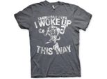 Diavolo Della Tasmania - Maglietta I Woke Up This Way - Medium - Dark-Heather