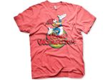 Maglietta Woody Woodpecker Classic Logo - Medium - Red-Heather