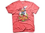 Maglietta Woody Woodpecker Con Logo Giapponese Lavato - X-Large - Rosso-Erba