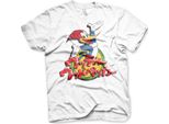 Maglietta Woody Woodpecker Con Logo Giapponese Lavato - Medium - Bianco