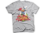 Maglietta Woody Woodpecker Con Logo Giapponese Lavato - Piccola - Grigio Erica