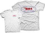Maglietta B.S.A. Parts Sales Service - Media - Bianco
