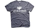 Batman - Maglietta Con Logo Delle Industrie Wayne - Grande - Navy-Heather
