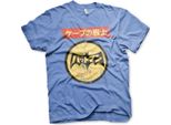Maglietta Batman Japanese Retro Logo - Xx-Large - Blu-Heather