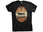 B.S.A. - Birmingham Small Arms Co. Maglietta - Media - Nero
