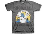 Minions - Maglietta "Normal Life Is Boring"" - Piccola - Grigio Scuro"