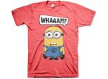 Minions - Whaaa?!? Maglietta - Grande - Rosso-Erba