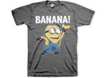 Minions - Banana! Maglietta - Grande - Grigio Scuro