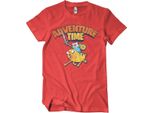 Maglietta Adventure Time Lavata - Grande - Rosso