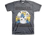 Minions - Maglietta "Normal Life Is Boring"" - Small - Dark-Heather"