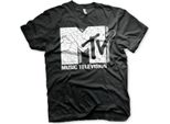 Maglietta Mtv Cracked Logo - Grande - Nero