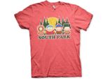 Maglietta South Park Con Segni Di Usura - X-Large - Heather-Red