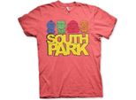 Maglietta South Park Sketched - X-Large - Rosso-Heather