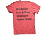Maglietta Stay Away From Me - Xx-Large - Heather-Red