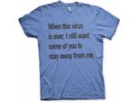 Maglietta Stay Away From Me - Xx-Large - Heather-Blue