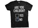 Maglietta Are You Childish - Media - Nero