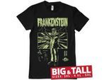 Maglietta Frankenstein Retro Big & Tall - 4XL - Nero