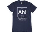 Maglietta Ah! The Element Of Surprise - Grande - Navy