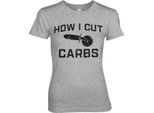 Pizza Slicer Girly Tee - Small - Heathergrey