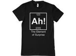 Maglietta Ah! The Element Of Surprise - Media - Nero