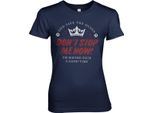 Don't Stop Me Now Girly Tee - Piccolo - Navy