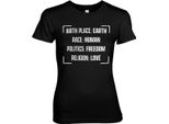 Birthplace - T-Shirt Earth Girly - Piccola - Nero