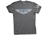 Maglietta Top Gun Maverick Logo Distressed - X-Large - Grigio Scuro
