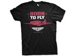Top Gun - Maglietta Born To Fly - Media - Nero
