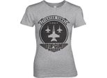 Top Gun Maverick Fighter Town Girly Tee - Small - Heathergrey