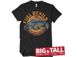 Maglietta Fuel Devils Flame Rod Big & Tall - 5XL - Nero