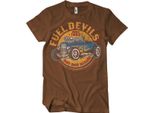 Maglietta Fuel Devils Flame Rod - Grande - Marrone