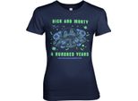 Rick And Morty - Maglietta Da Donna Di Cento Anni - Piccola - Navy