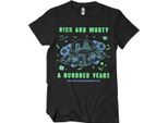 Rick And Morty - Maglietta Dei Cento Anni - Piccola - Nero