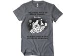 Rick And Morty - Maglietta Distressed Beacons - X-Large - Darkheather