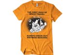 Rick And Morty - Maglietta Distressed Beacons - Piccola - Arancione
