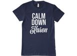 Maglietta Calm Down Karen - Grande - Navy