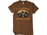 Dutton Ranch Montana - Est. Maglietta 1883 - Xx-Large - Marrone