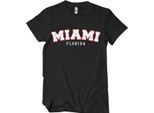 Maglietta Miami - Florida - Media - Nero