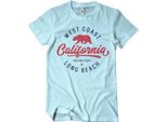 Maglietta West Coast California - Xx-Large - Skyblue