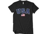 Maglietta Usa Varsity - Small - Nero