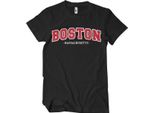Maglietta Boston - Massachusetts - X-Large - Nero