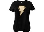 Black Adam - Maglietta Femminile Con Logo Del Fulmine - Piccola - Nero