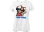 Maglietta Femminile Con Poster Lavato Di Dumb And Dumber - Piccola - Bianco