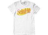 Maglietta Seinfeld Washed Logo - Grande - Bianco